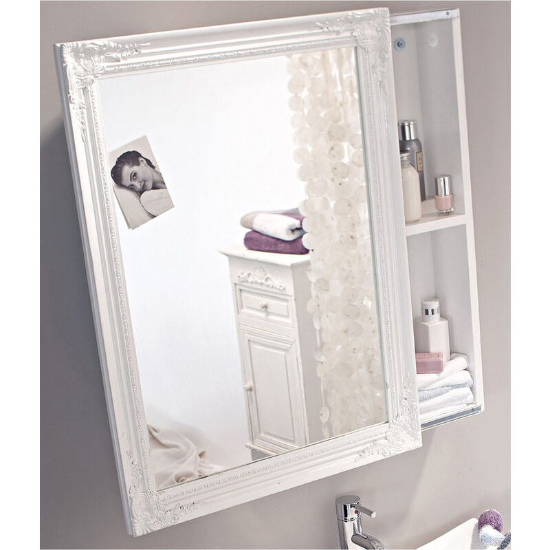 Home Collection Spiegelschrank weiß in weiß von bonprix