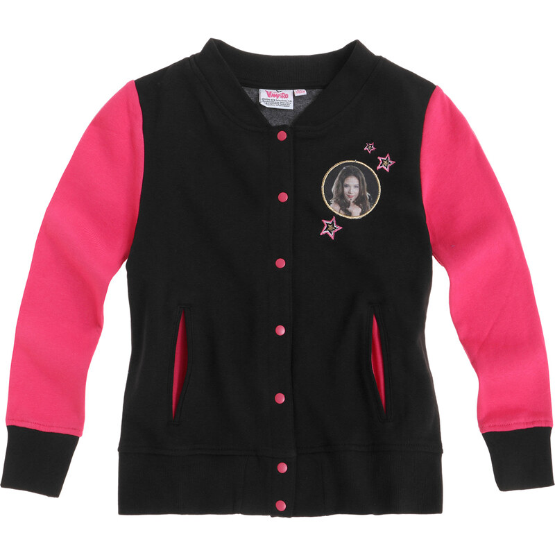 Chica Vampiro Sweatjacke schwarz in Größe 116 für Mädchen aus 80% Baumwolle 20% Polyester