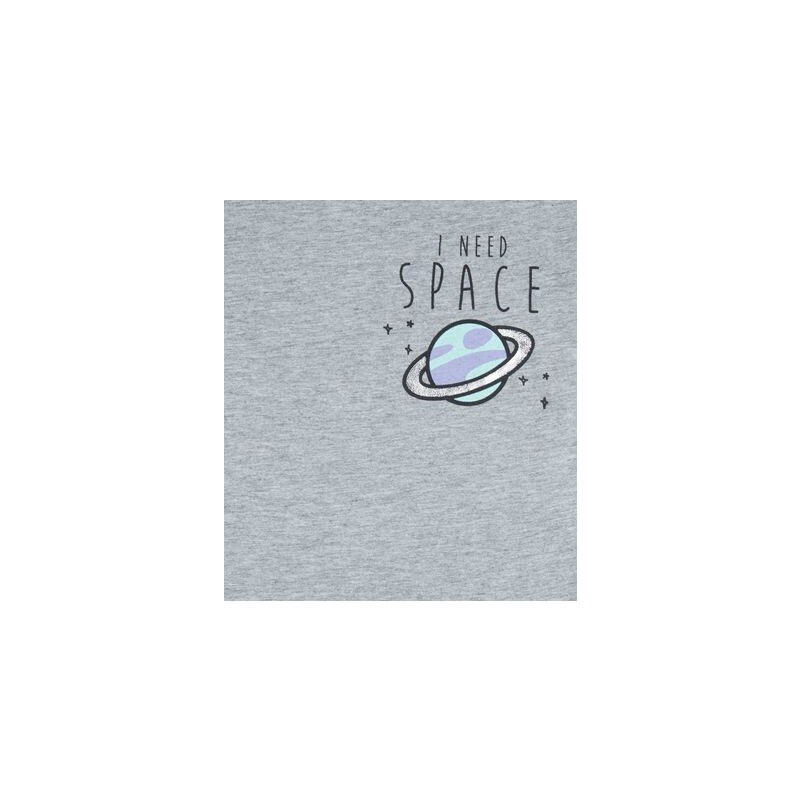 New Look T-Shirt mit „I Need Space“-Aufdruck in Grau für Teenager