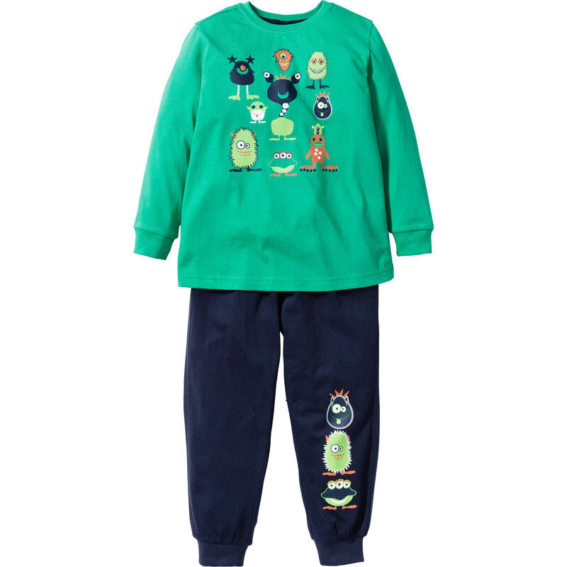 bpc bonprix collection Pyjama (2-tlg. Set) in grün für Jungen von bonprix