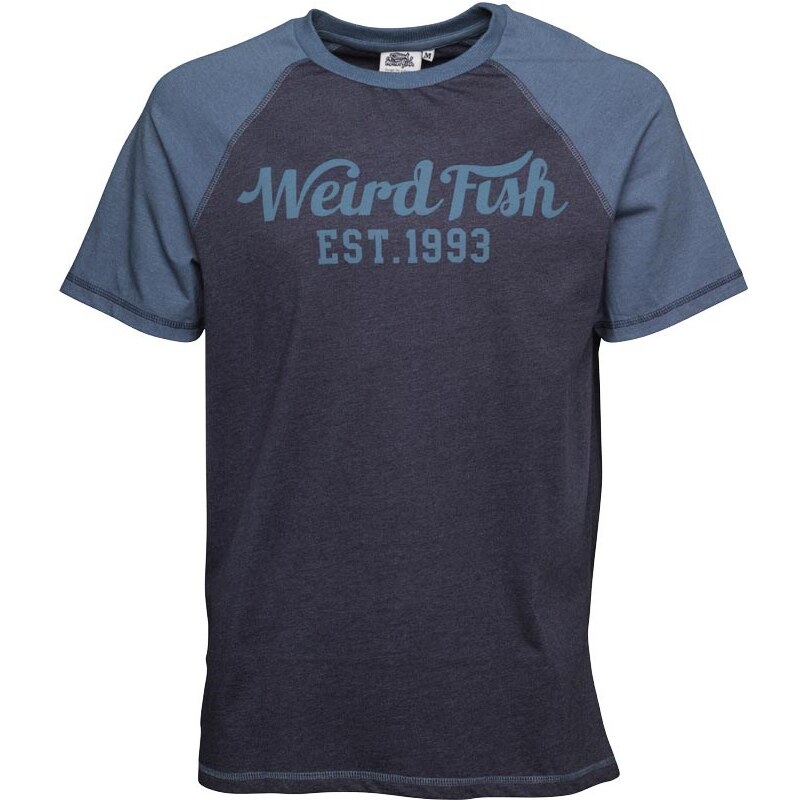 Weird Fish Herren Bing T-Shirt Blau