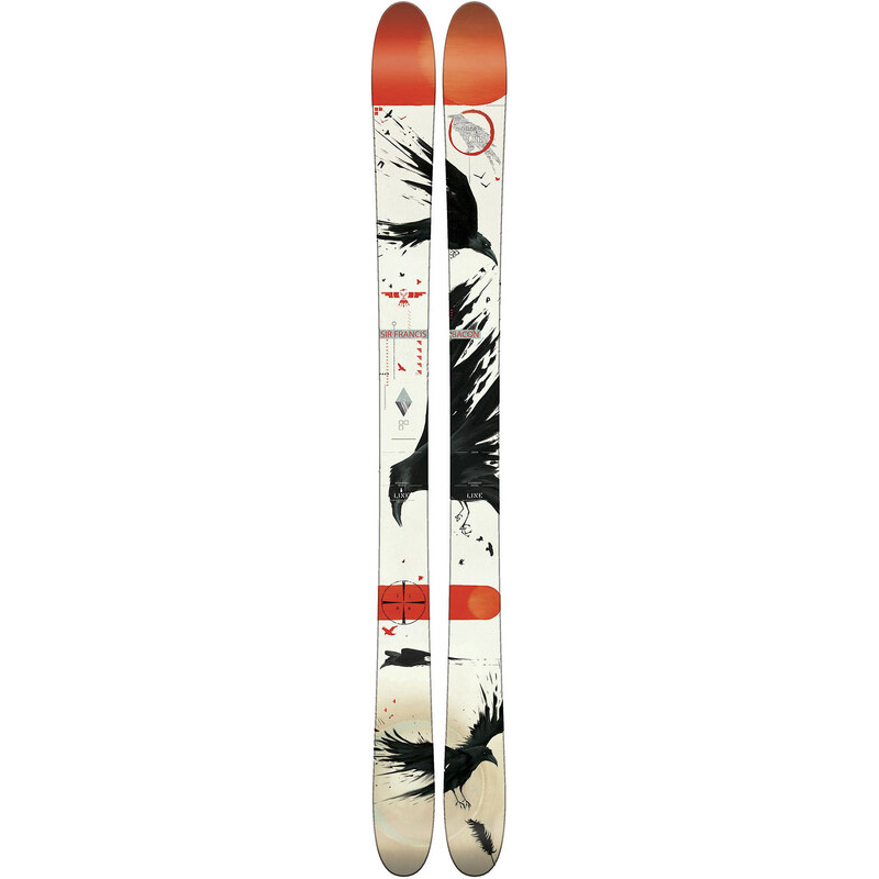 Line: Freeride Skier Sir Francis Bacon, weiss / schwarz, verfügbar in Größe 190