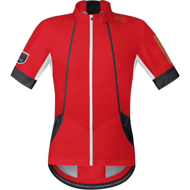 Gore Bike Wear: Herren Radtrikot 30th Anniversary Oxygen Windstopper Soft Shell Jersey red/black, rot/scharz, verfügbar in Größe M