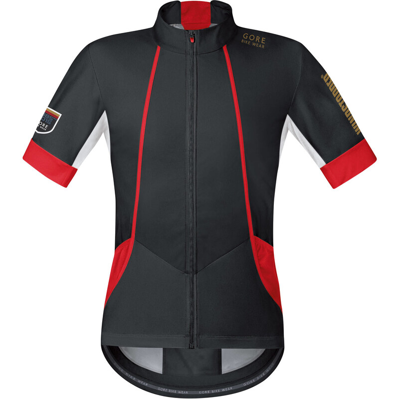 Gore Bike Wear Herren Radtrikot 30th Anniversary Oxygen Windstopper Soft Shell Jersey black/red