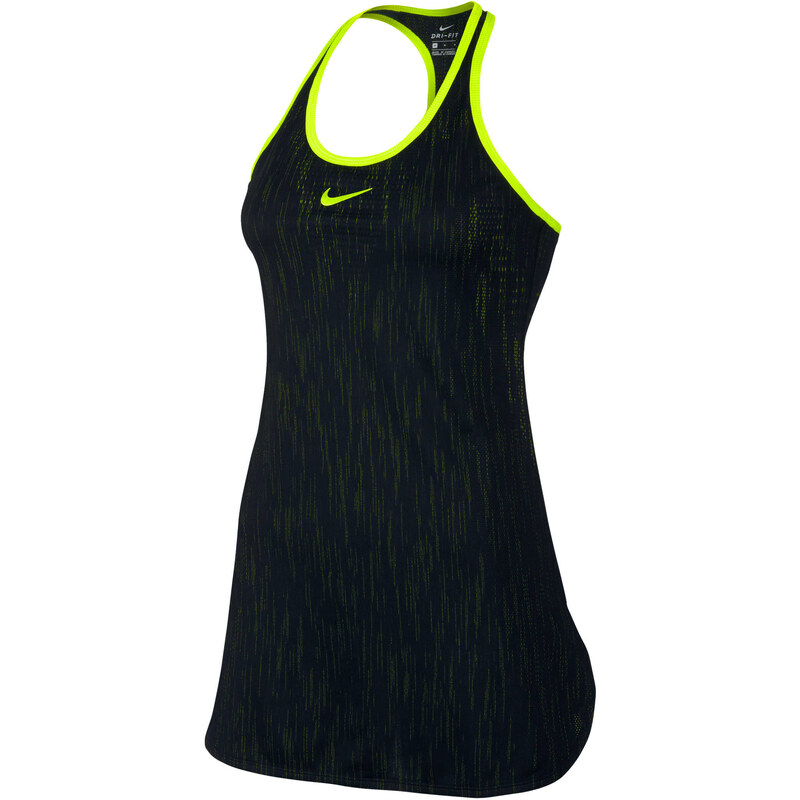 Nike Damen Tennis Kleid Nikecourt Dry Slam, schwarz, verfügbar in Größe S