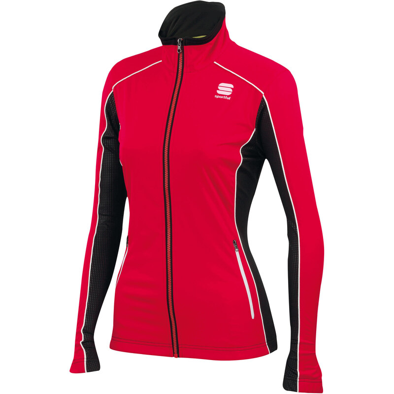 Sportful: Damen Langlaufjacke / Windjacke Engadin Wind Jacket, rot, verfügbar in Größe XL