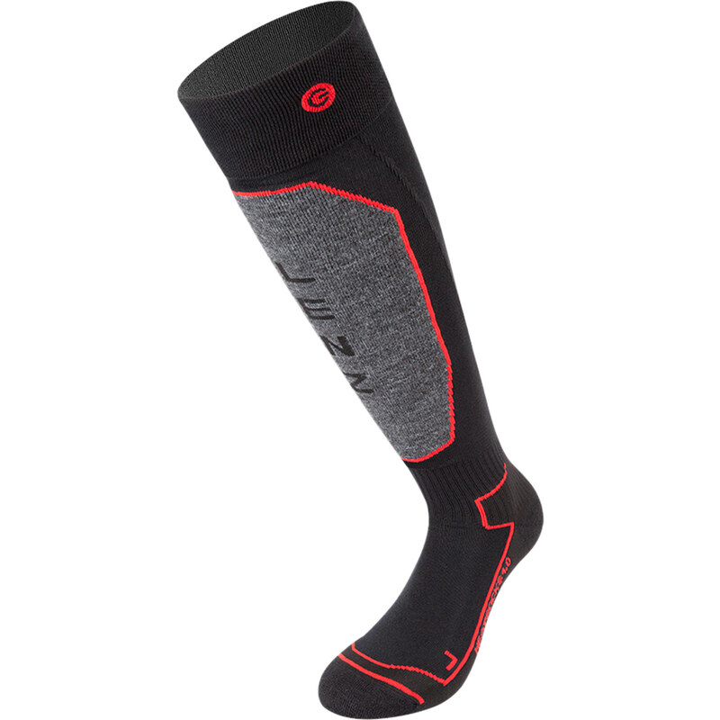 Lenz: Skisocken Heat Sock, schwarz, verfügbar in Größe 45/46