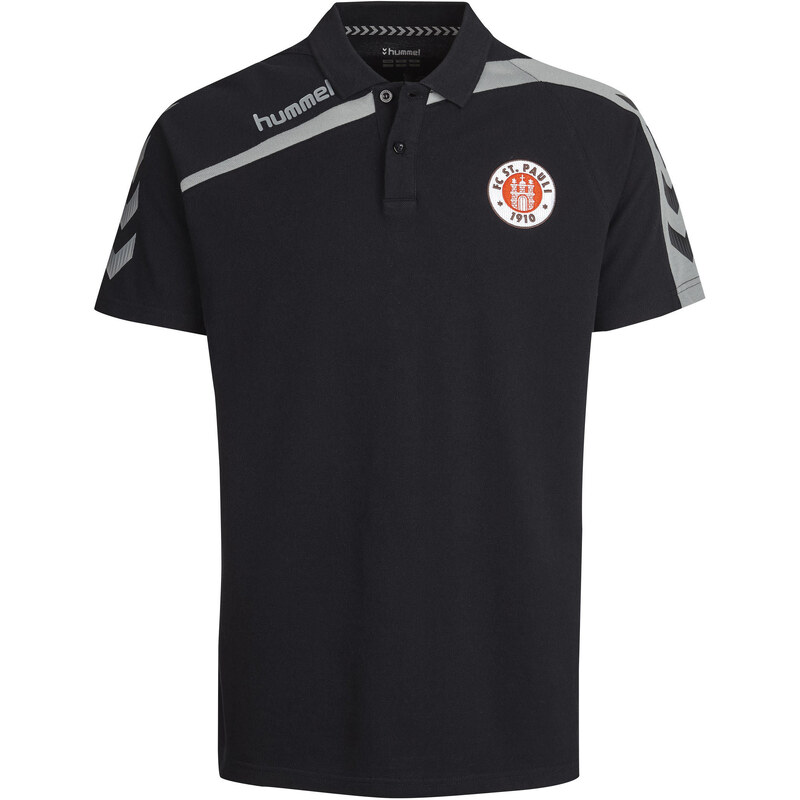Hummel: Herren Polo-Shirt St. Pauli Saison 2015/16, schwarz, verfügbar in Größe M,L,XL