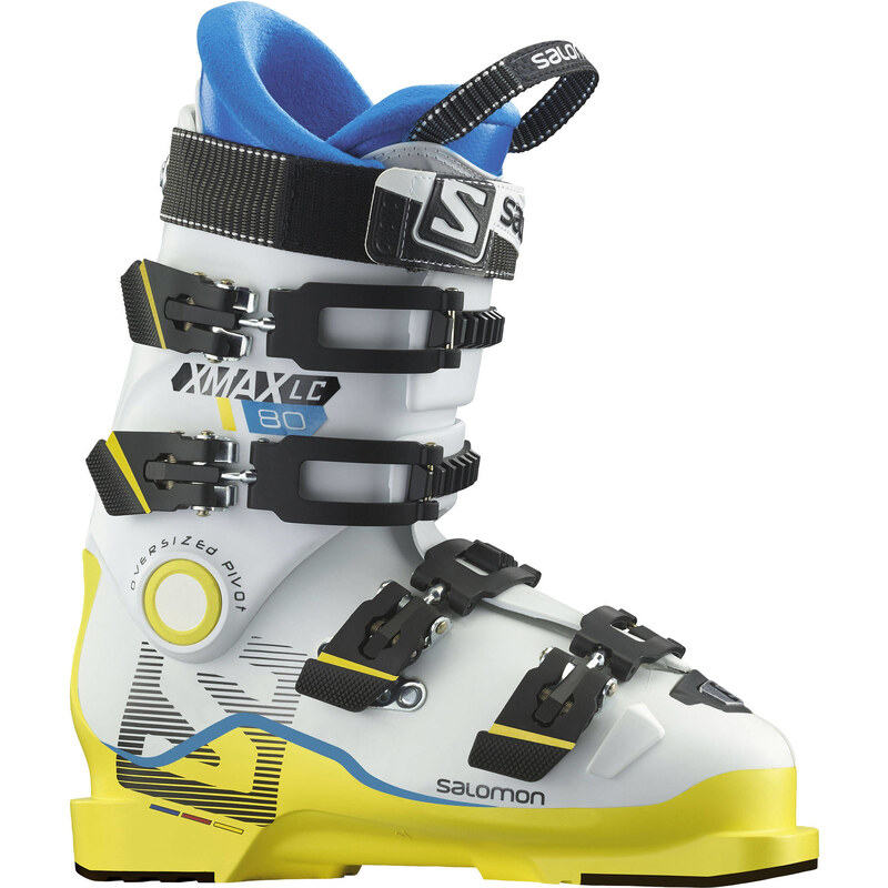 Salomon: Kinder / Jugend Skischuhe X Max LC 80 White Junior 14/15, weiss / gelb, verfügbar in Größe 24