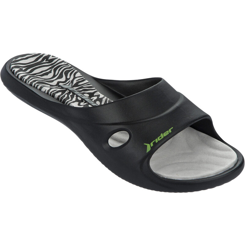 Rider: Damen Badeschuhe/ Pantoletten Slide Feet, schwarz/grau, verfügbar in Größe 38