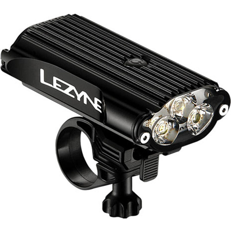 Lezyne: Fahrrad Frontlicht Deca Drive LED Fully Loaded Paket m. Zubehör schwarz, schwarz