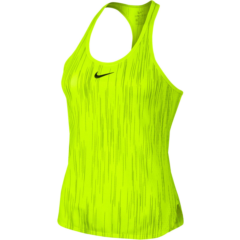 Nike Damen Tennis Tank Top NikeCourt Dry Slam Tennis Tank, gelb, verfügbar in Größe M