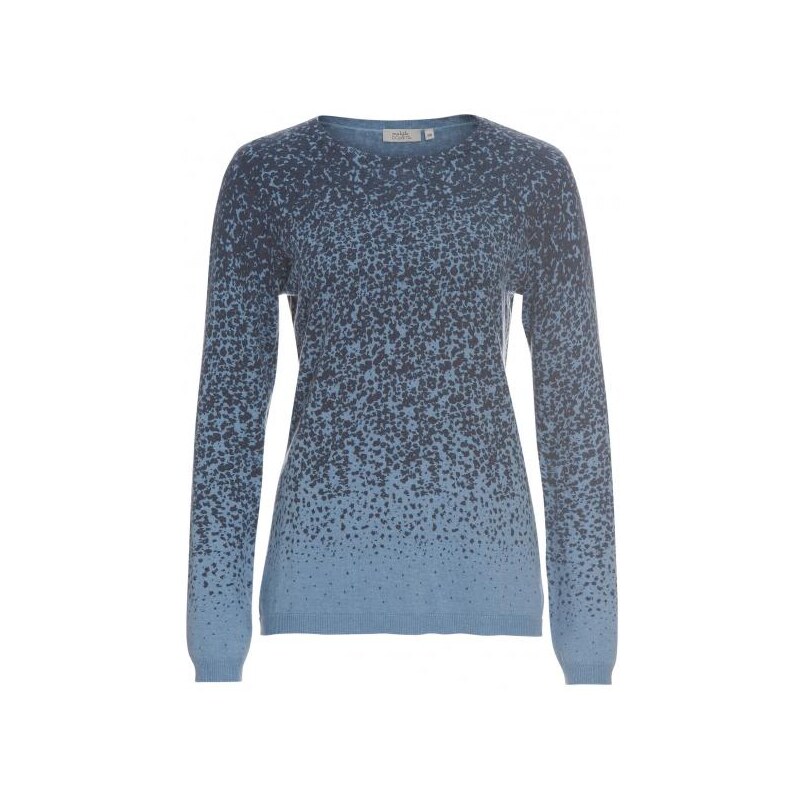 Michèle Boyard Damen Pullover Sweatshirt blau aus Baumwolle