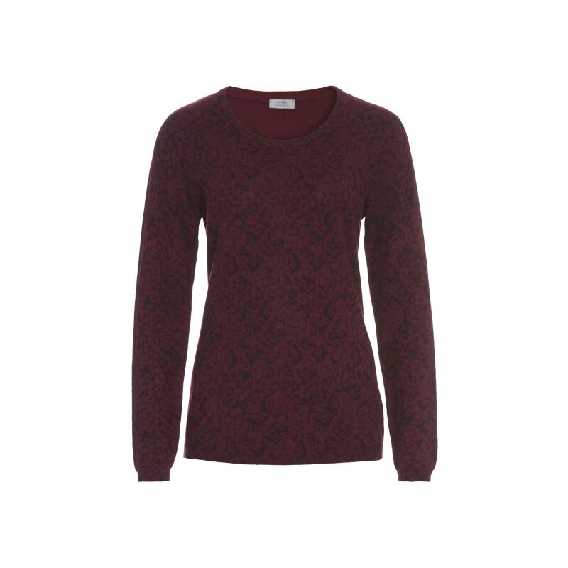 Michèle Boyard Damen Pullover Sweatshirt rot aus Baumwolle