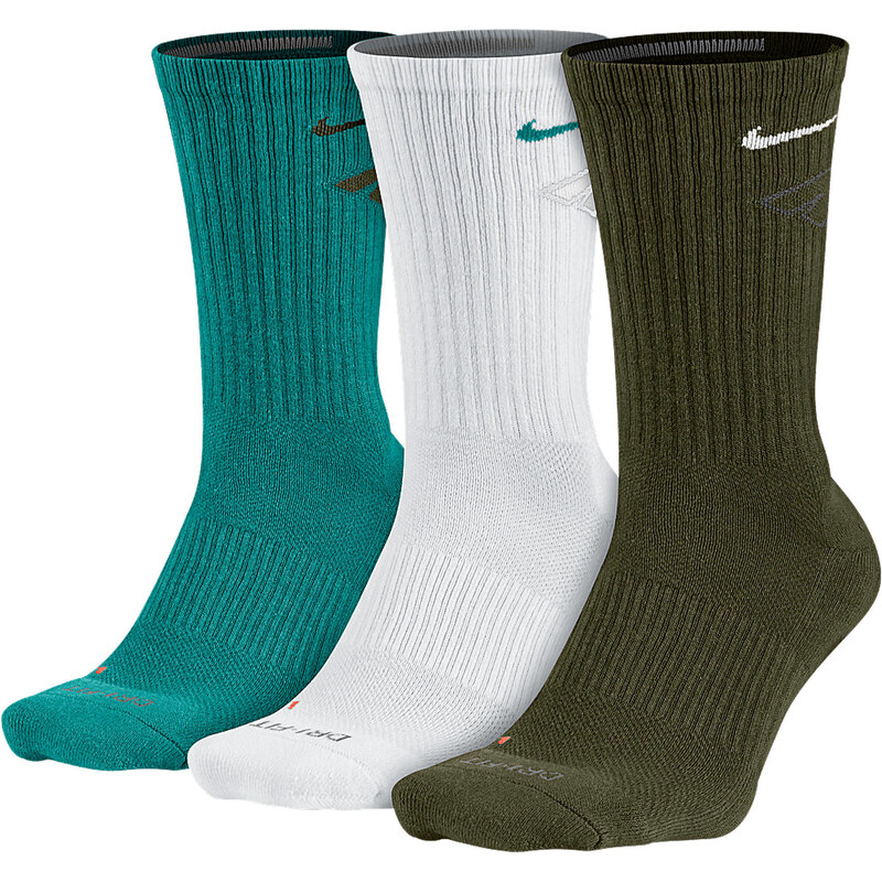 Nike Herren Sportsocken Dri-FIT Cotton Fly Crew Training Socks - 3 Paar