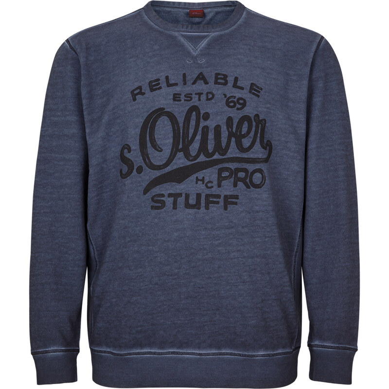 s.Oliver Sweatshirt in Cold Pigment Dye