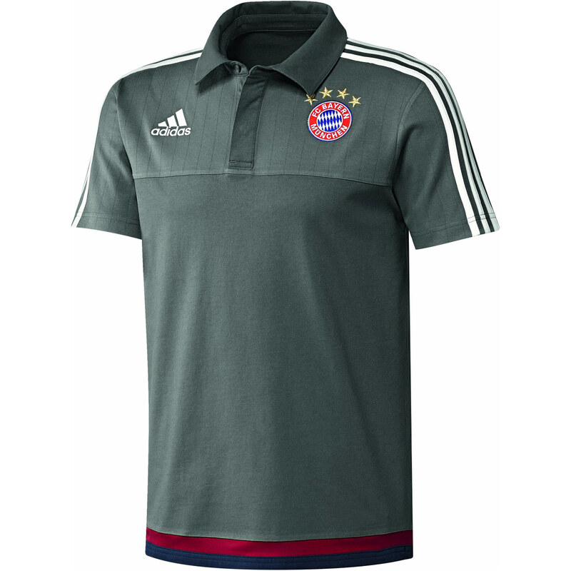 adidas Performance: Polo-Shirt FC Bayern, grau, verfügbar in Größe S