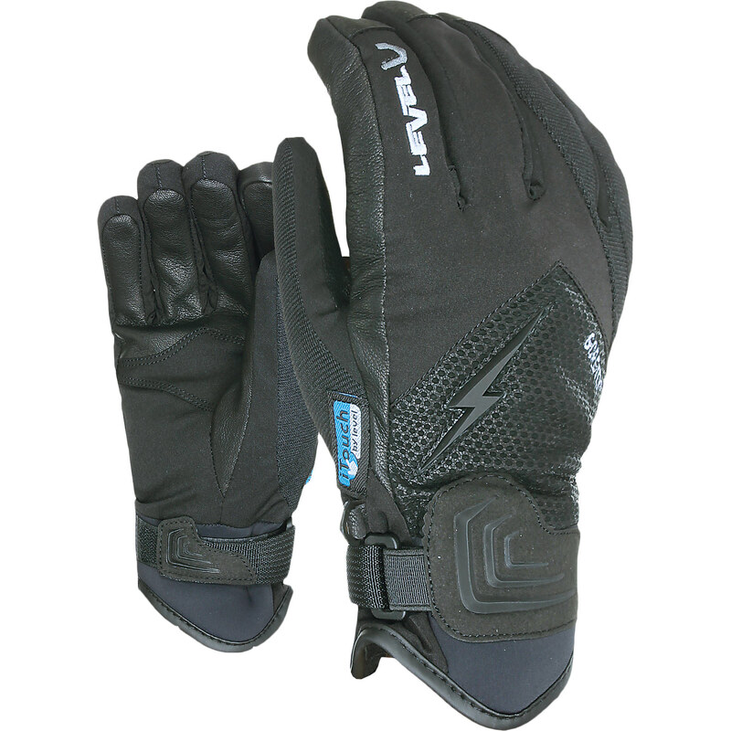 Level: Herren Skihandschuhe / Snowboardhandschuhe mit Touchscreen-Funktion I-Thunder Gore-Tex, schwarz, verfügbar in Größe 7