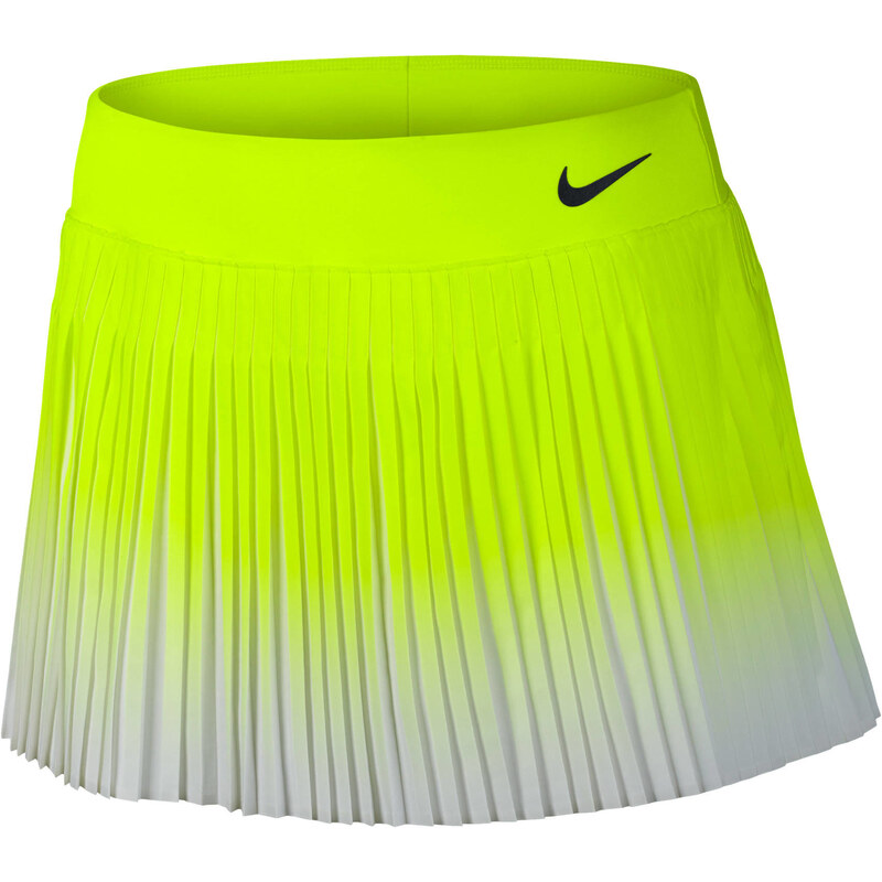 Nike Damen Tennisrock Nikecourt Flex Victory, gelb, verfügbar in Größe M