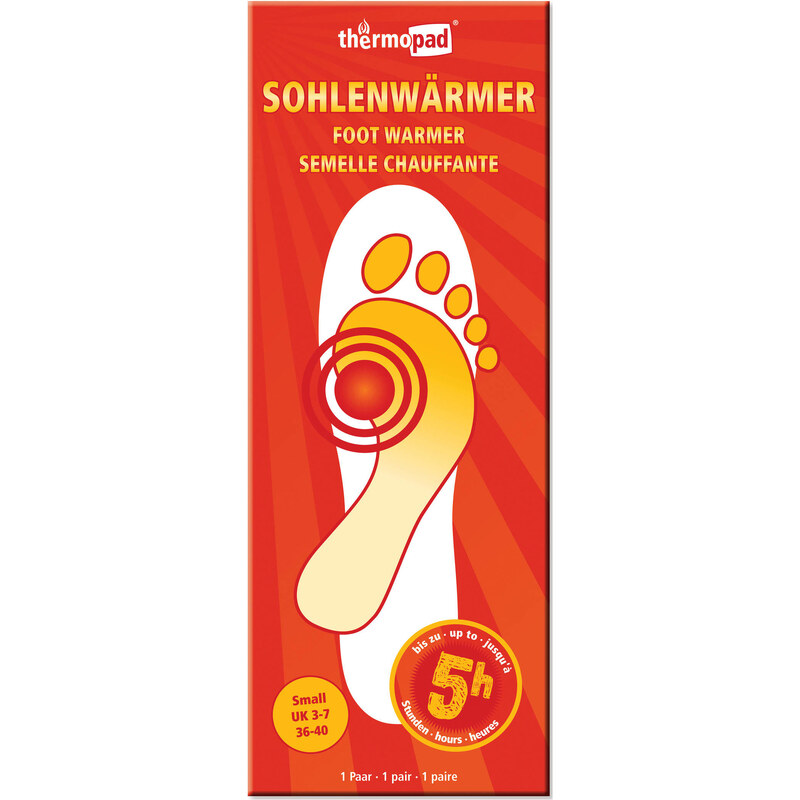 Thermopad: Sohlenwärmer, Schuhheizung, Fußheizung, Fußwärmer - bis Schuhgröße 40, verfügbar in Größe S