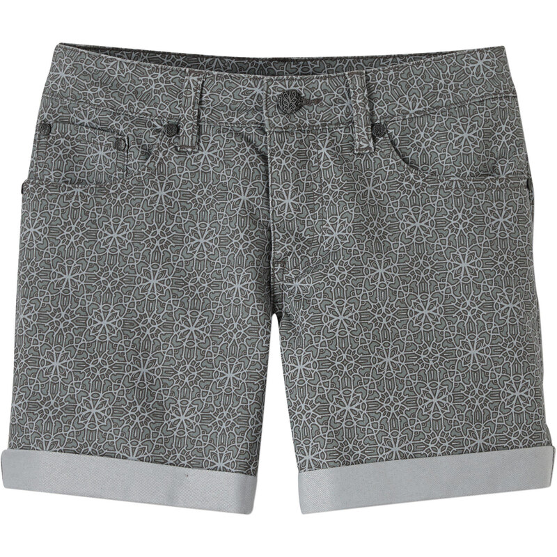 prAna: Damen Outdoor-Shorts / Wandershorts Kara Short, grau, verfügbar in Größe 32,34,36