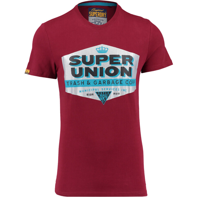 Superdry: Herren T-Shirt, cassis, verfügbar in Größe L,M