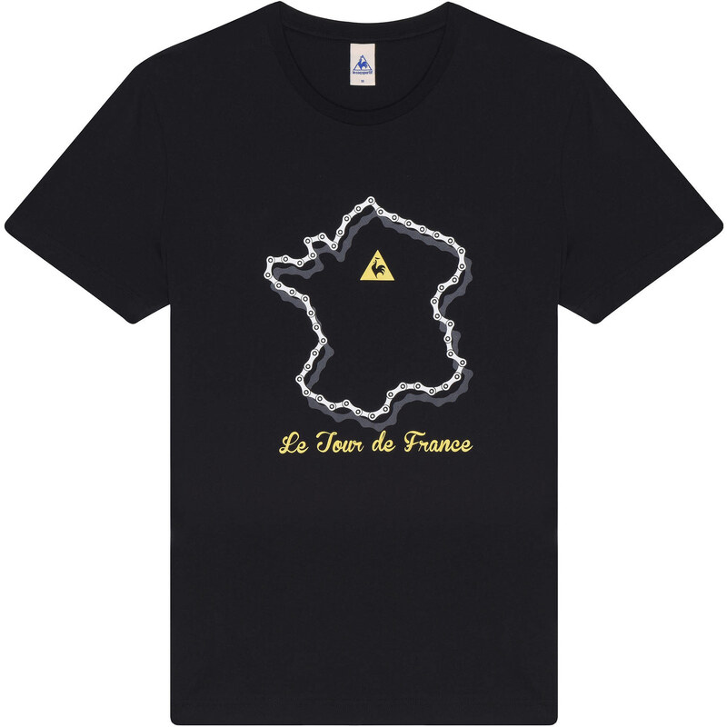 Le Coq Sportif: Herren T-Shirt Tour de France 2015 No. 2 black, schwarz, verfügbar in Größe XL