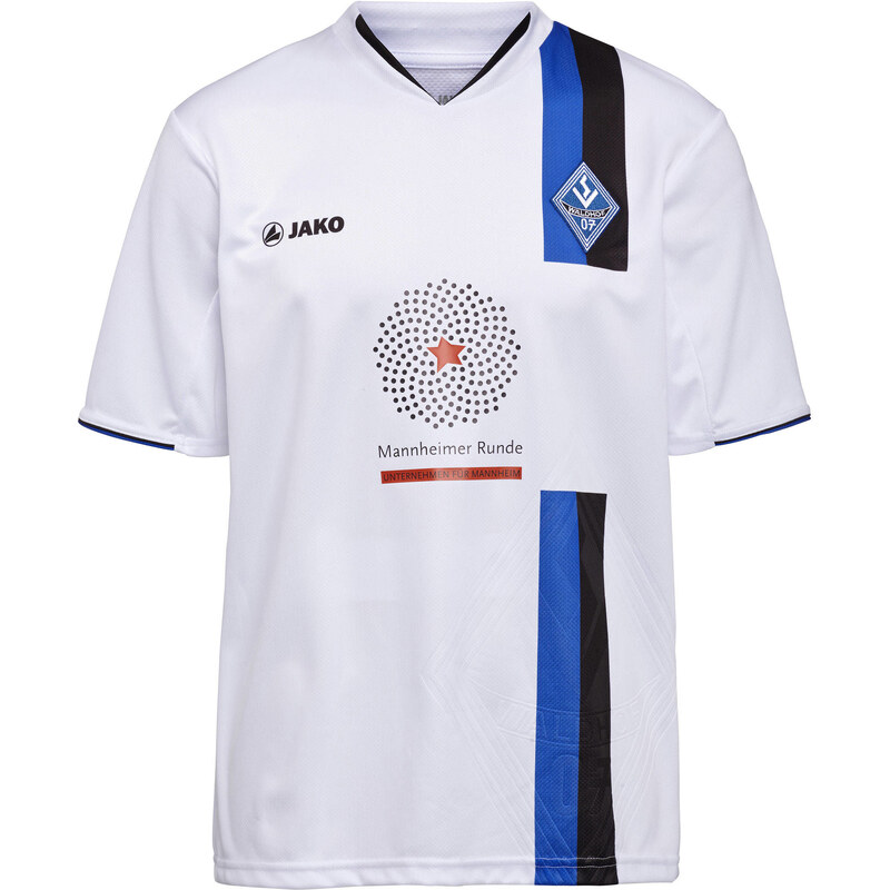 Jako: Herren Fußball Away Trikot SV Waldhof Mannheim 2014/2015, weiss, verfügbar in Größe 152