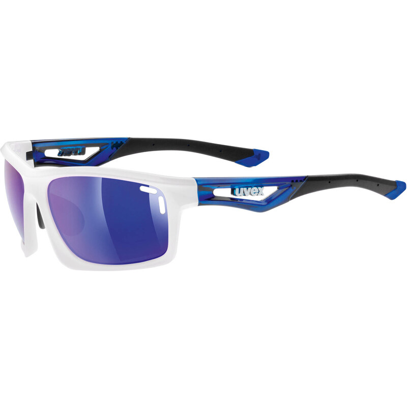 Uvex: Sportbrille Sportstyle 700, weiss / blau