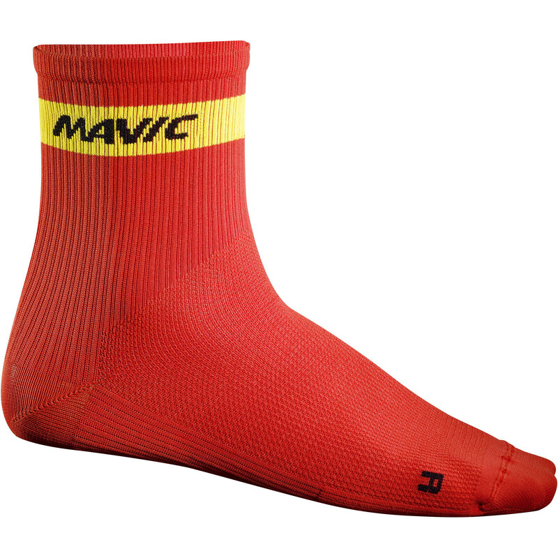Mavic: Herren Radsocken Cosmic Mid Sock - red, rot, verfügbar in Größe 35-38