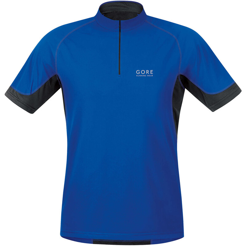 Gore Running Wear: Herren Laufshirt X-Running 2.0 Zip Shirt, blau, verfügbar in Größe S