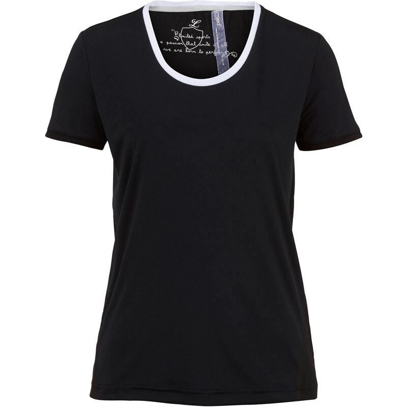 limited sports: Damen Tennisshirt Sandy, schwarz, verfügbar in Größe 42