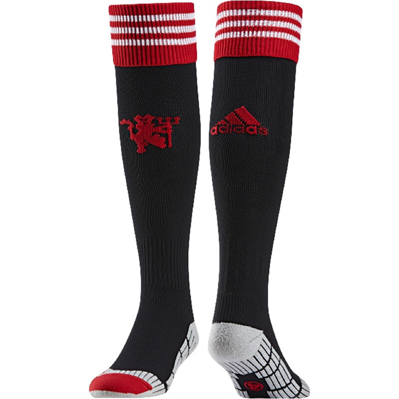 adidas Performance: Herren Home Socks Manchester United Saison 2015/16, schwarz/rot, verfügbar in Größe 37-39