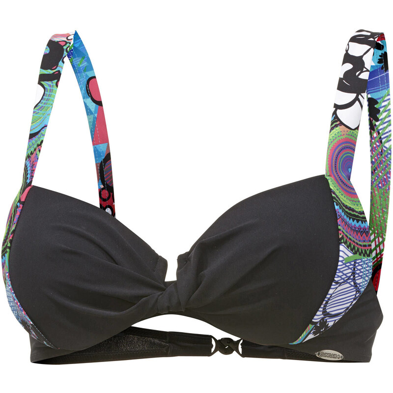 Sunflair: Damen Bikini Oberteil 21289 M&M multicolor, Druck1, verfügbar in Größe 38B,38D,40D