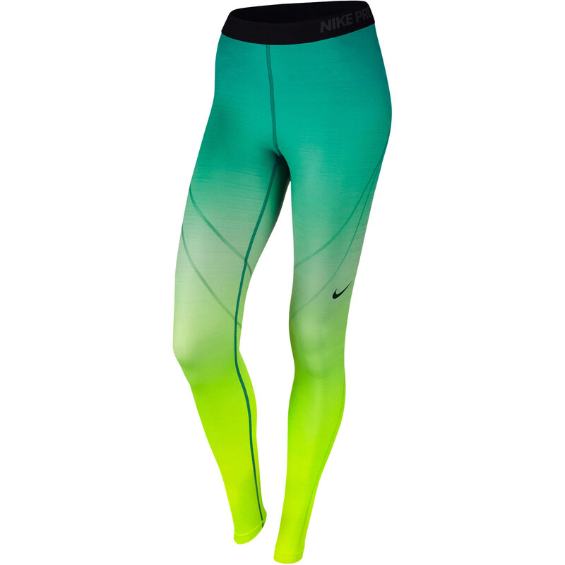 Nike Damen Trainingstights / Fitnesshose Pro Hyperwarm, gelb, verfügbar in Größe L