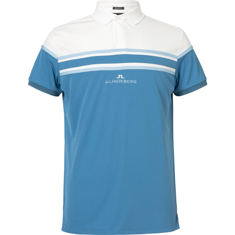 J.Lindeberg: Herren Golfshirt / Polo-Shirt Arkell Reg TX Jersey, dunkelblau, verfügbar in Größe M