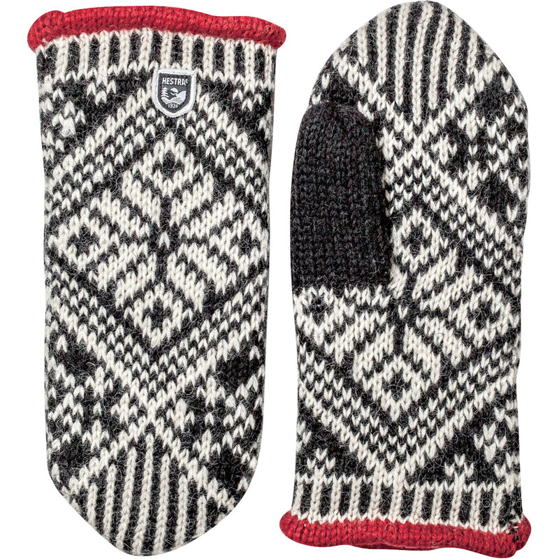 Hestra: Handschuhe / Fäustlinge / Fausthandschuhe Nordic Wool Mitt, schwarz, verfügbar in Größe 6