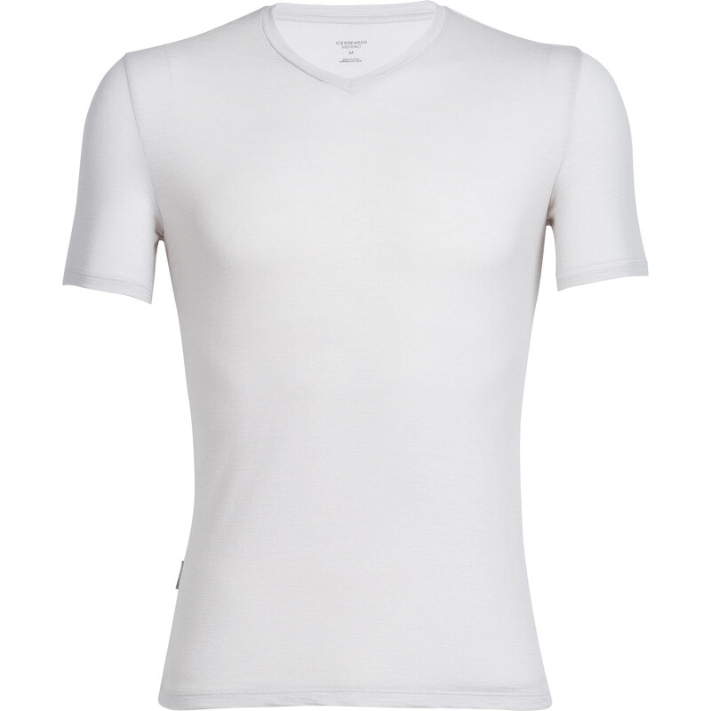 Icebreaker: Herren Funktionsunterhemd / Unterhemd Anatomica Short Sleeve V, weiss, verfügbar in Größe S,L