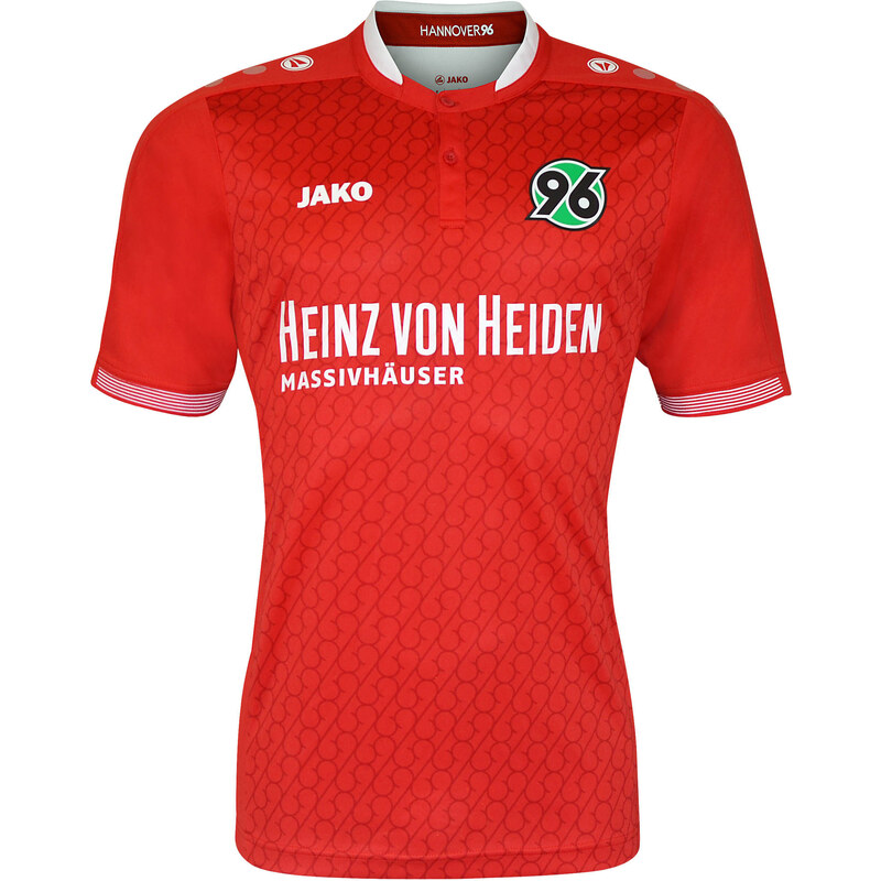 Jako: Kinder Heimtrikot Hannover 96 Saison 2015/16, rot, verfügbar in Größe 164