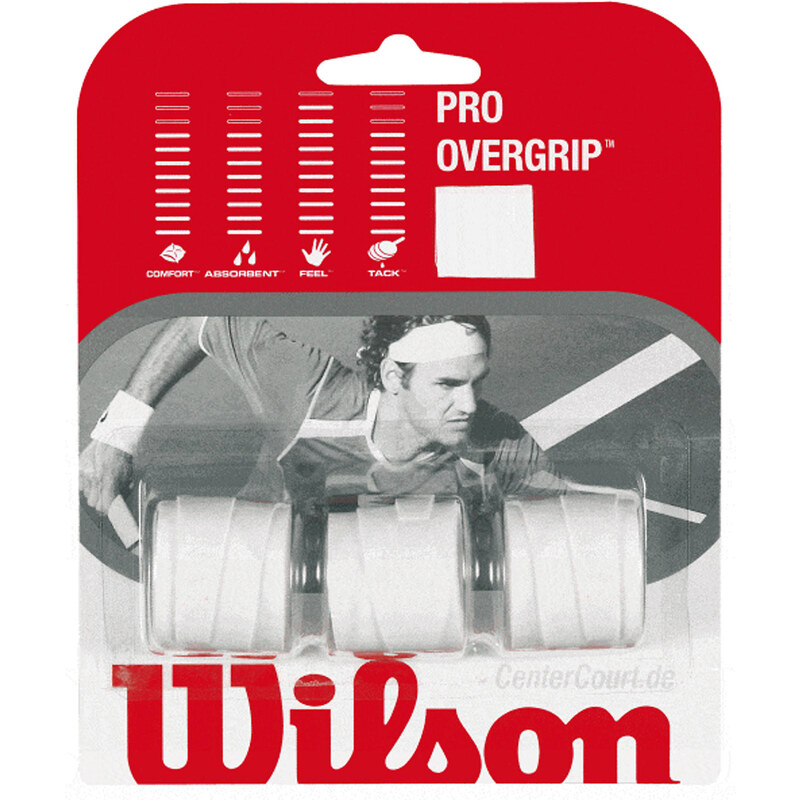 Wilson: Griffbänder Overgrip, weiss