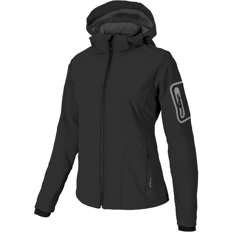 CMP: Damen Softshelljacke Softshell Zip Hood Jacket, schwarz, verfügbar in Größe 38,44