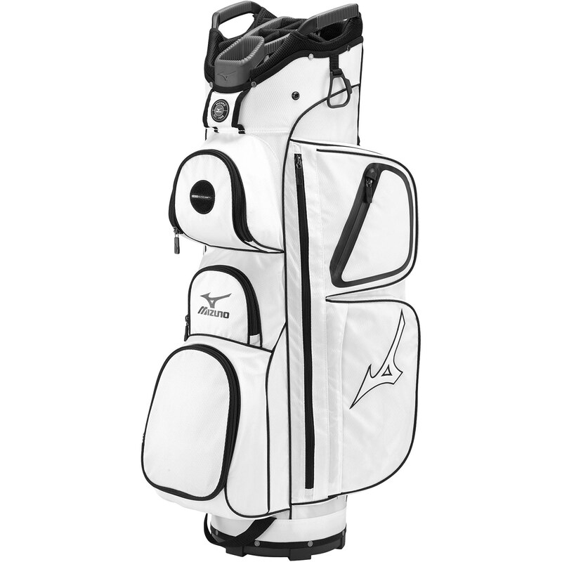 Mizuno: Golfbag Cartbag Elite Cart, weiss