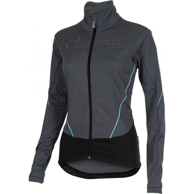 Castelli: Damen Radjacke Mortirolo Jacket, dunkelgrau, verfügbar in Größe XS