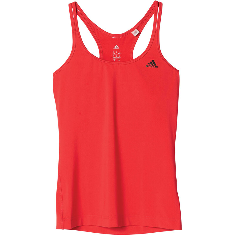 adidas Performance: Damen Trainingsshirt / Tank Top Basic Strappy Tank, rot, verfügbar in Größe L