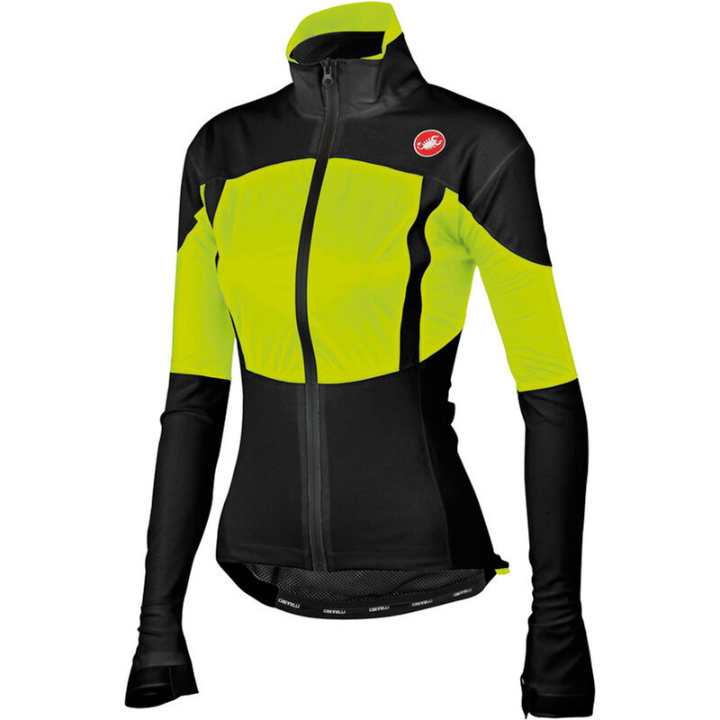 Castelli: Damen Radjacke Confronto W Jacket, schwarz/gelb, verfügbar in Größe L