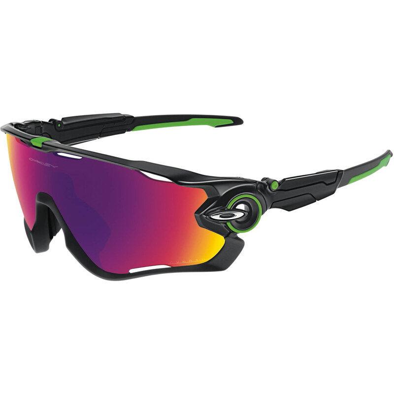 Oakley: Sportbrille / Sonnenbrille Jawbreaker polished black / prizm road Mark Cavendish