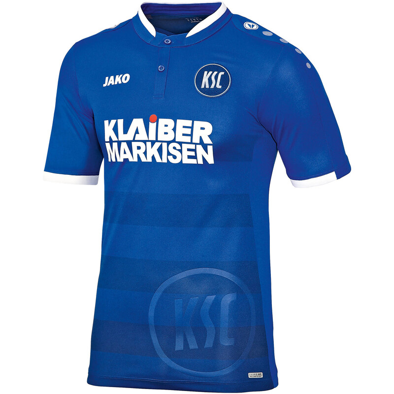 Jako: Kinder Fußballtrikot Karlsruher SC Home Trikot Saison 2016/2017, blau, verfügbar in Größe 140,164,128