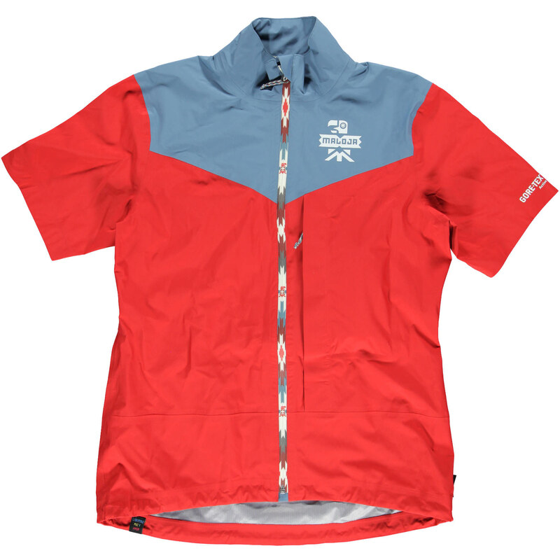 maloja: Damen Laufsport / Langlauf Windbreaker Kurzarm-Jacke inkl. Armlingen Ampato ZO, rot, verfügbar in Größe L