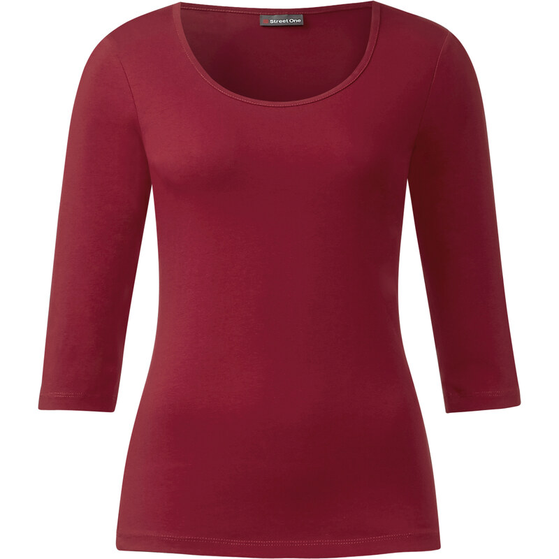 Street One 3/4-Arm Shirt May - vintage red, Damen