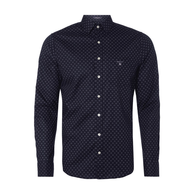 Gant Fitted Hemd mit Allover-Muster